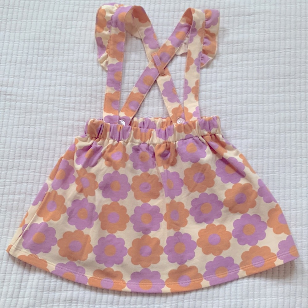 Daisy pinafore dress for toddler girl. Size is 24m. Onesie with pinafore. NWT. - Picture 11 of 14
